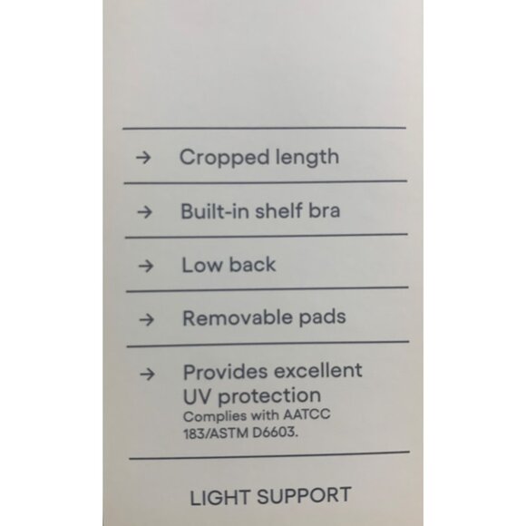 All In Motion Womens Activewear Light Brown V-Neck Crop Top Athletic Size Small - Picture 14 of 14